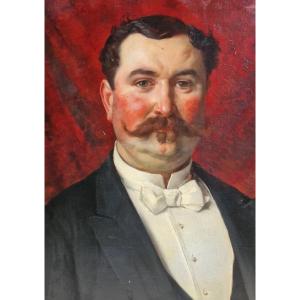 Painting Of A Bon Vivant Man By Edmond Defonte 1898 Parisian