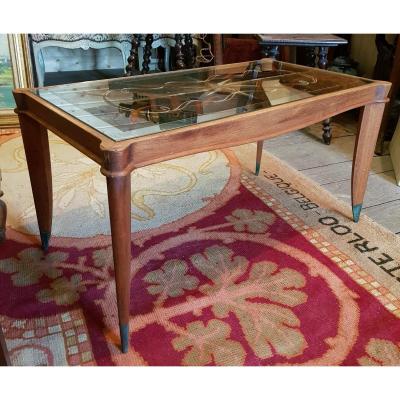 Coffee Table Art Deco 1930 Attr. Maurice Jallot Or Jules Leleu