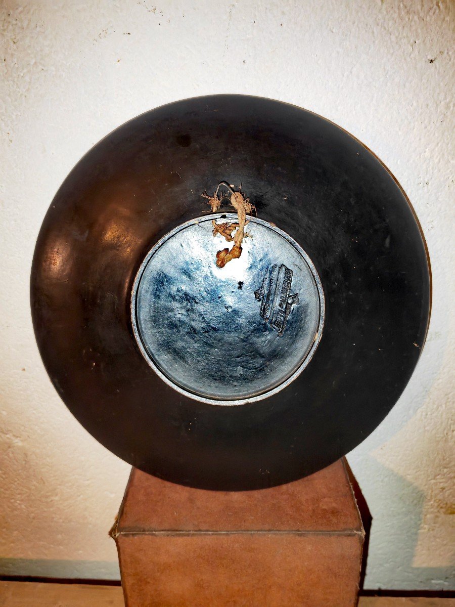 Plat En Terre Cuite Peinte, Le Jugement De Paris, Angleterre XIXe Siècle -photo-4