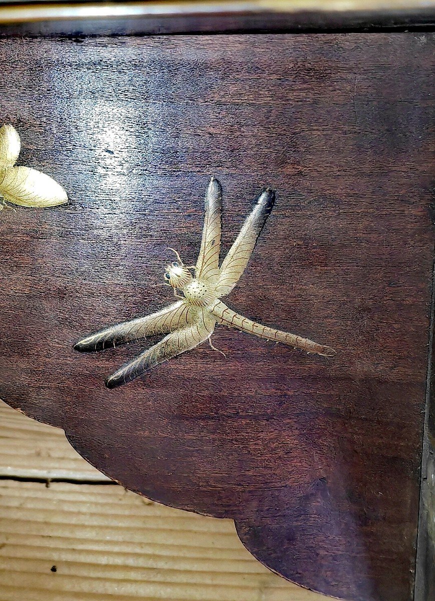 étagère d'Applique, Bois Laqué Et Incrusté, Shibayama, Japon Meïji, XIXe -photo-3