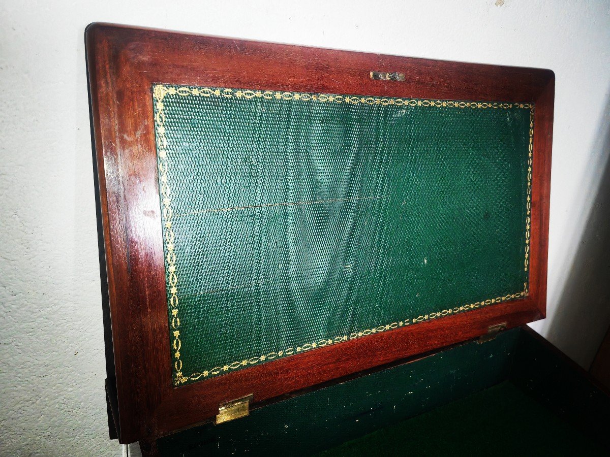 Elegant Correspondence Writing Desk, Rosewood & Fruit Woods, Early 19thc Period, Circa 1830 -photo-3