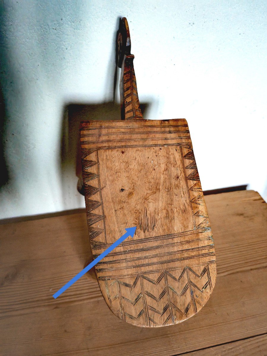 Beau Tabouret Zoomorphe 4 Pieds En Bois Sculpté, Senoufo, Burkina Faso Circa 1950-60-photo-4