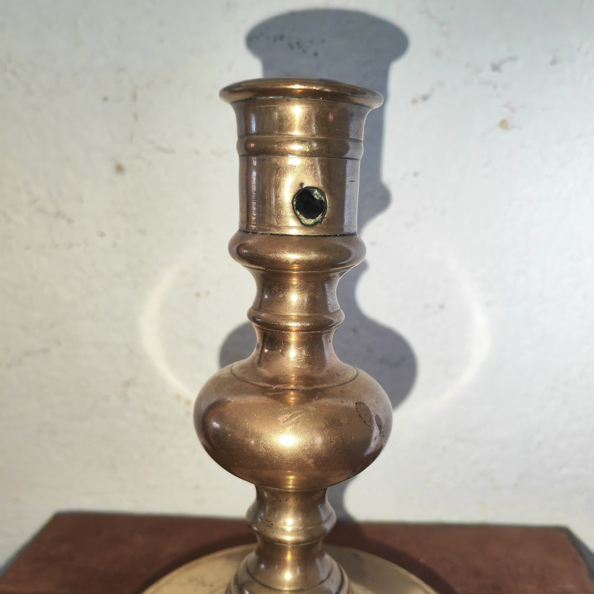 Beautiful Bronze Candlesticks, Onion Shaped, France, 17th Century -photo-2