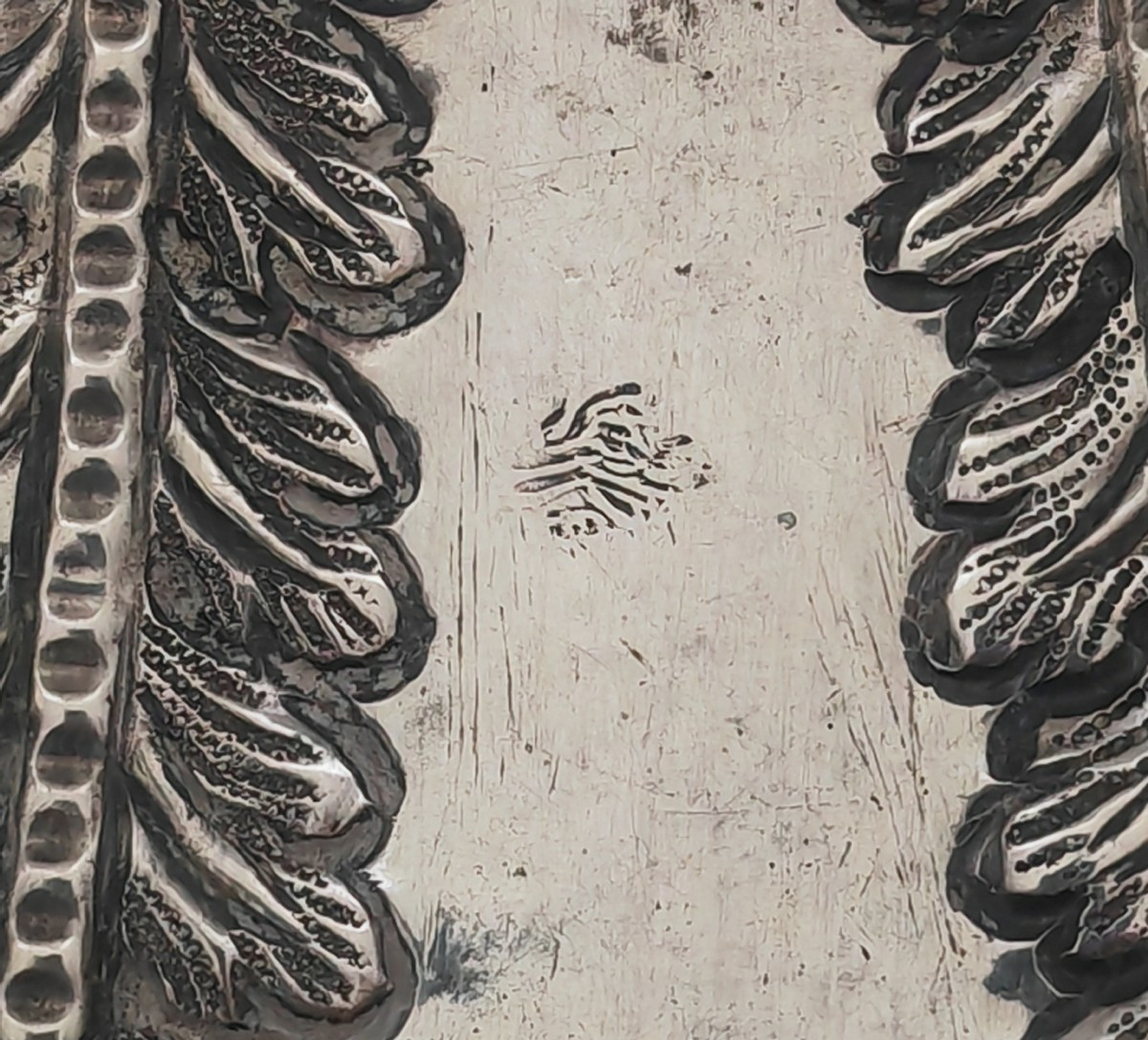 Jolie Coupe Forme Coquille en Argent, Décor Allegorie de l'armée, Palmettes, Fin XiXe -photo-4