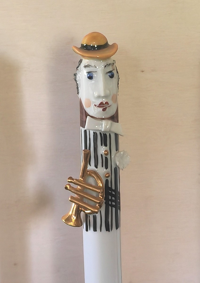 Peter Strang For Meissen, Set Of 3 Porcelain Musicians, Second Half Of The 20thc-photo-3