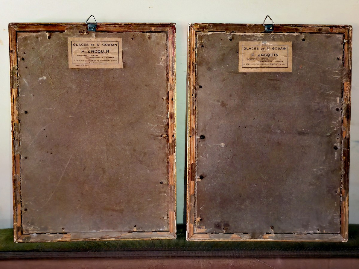 2 Gravures Encadrées, N. De L'armessin, les Rois de France, Louis 13, Henry 4, Début XVIIIe -photo-3