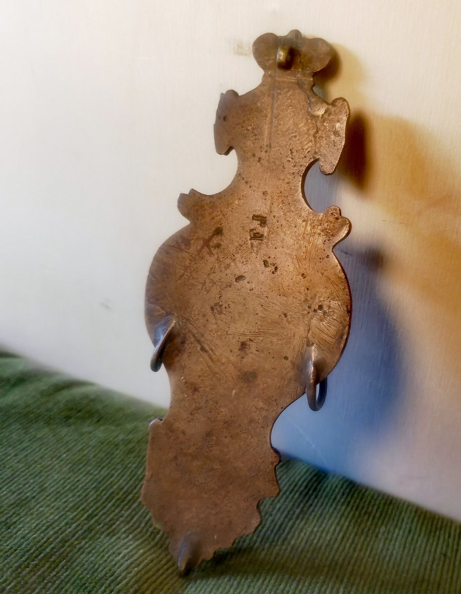 Rare Multiple Miniature Hook, Royalist Theme, Crowned Fleur-de-lis, Restoration Period-photo-1