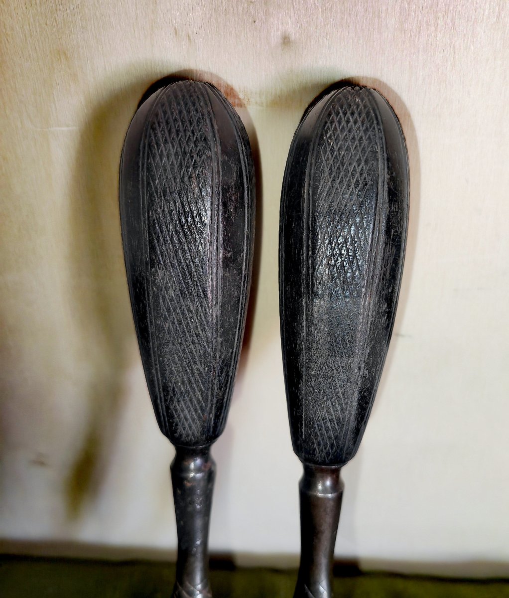 Surgery, Dental Tools, Engraved Ebony Handles, Monogram Mark, Europe 19thcry-photo-3