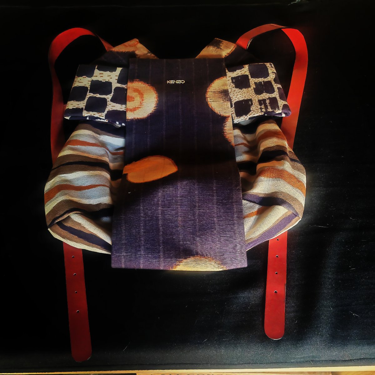Rare Sac à Dos Kenzo Takeda, Trompe L'œil Obi, Inspiration Japon, Kenzo 2011 Orient Extrême -photo-2