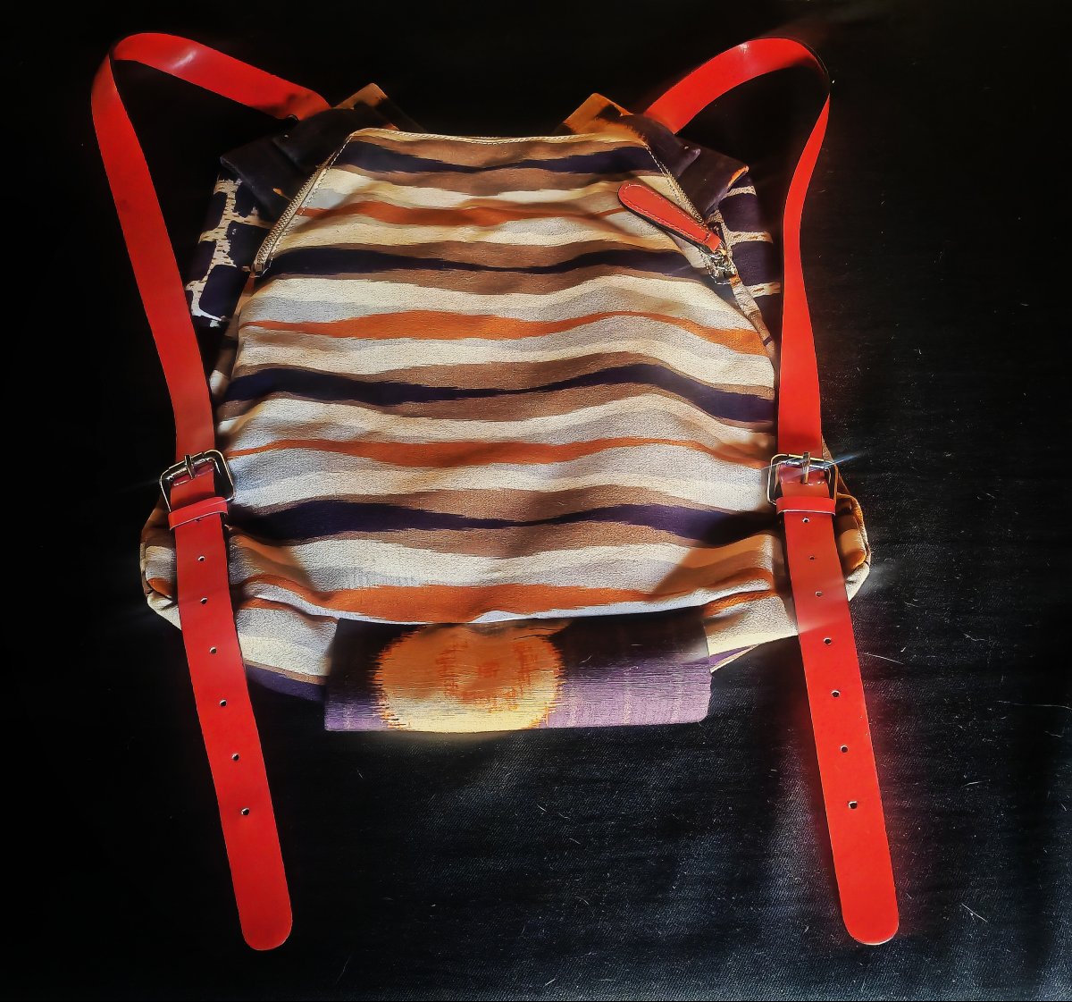 Rare Sac à Dos Kenzo Takeda, Trompe L'œil Obi, Inspiration Japon, Kenzo 2011 Orient Extrême -photo-4
