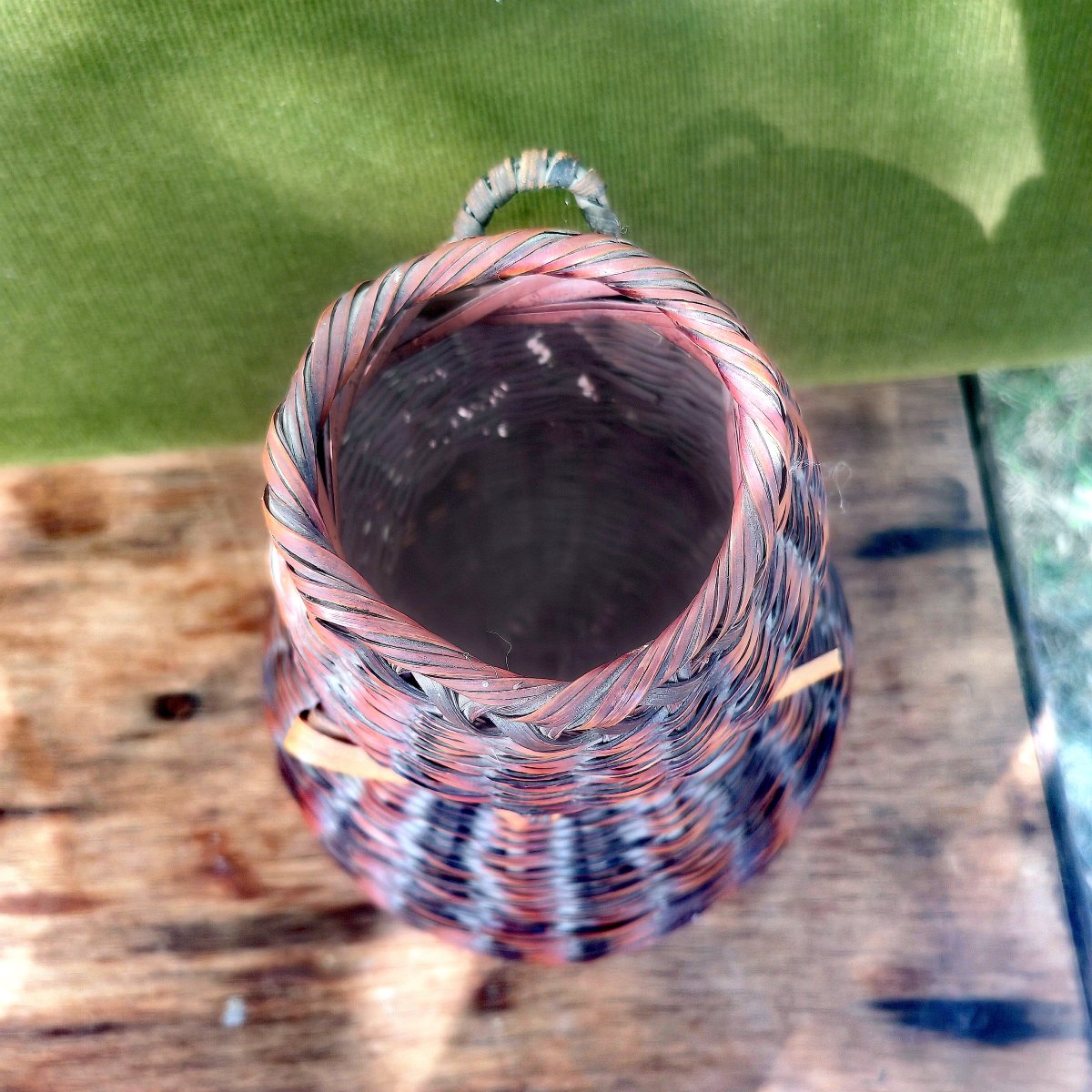 Hanakago, Beautiful Basket, Bamboo Basketry, Double Gourd, Ikebana, Tea Ceremony, Japan-photo-3