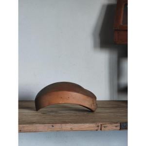 Pretty Hat Shape, Wooden Milliner's Mold, Worker Item Circa 1910-1930