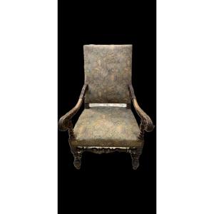 Grand  fauteuil de style Louis XIII