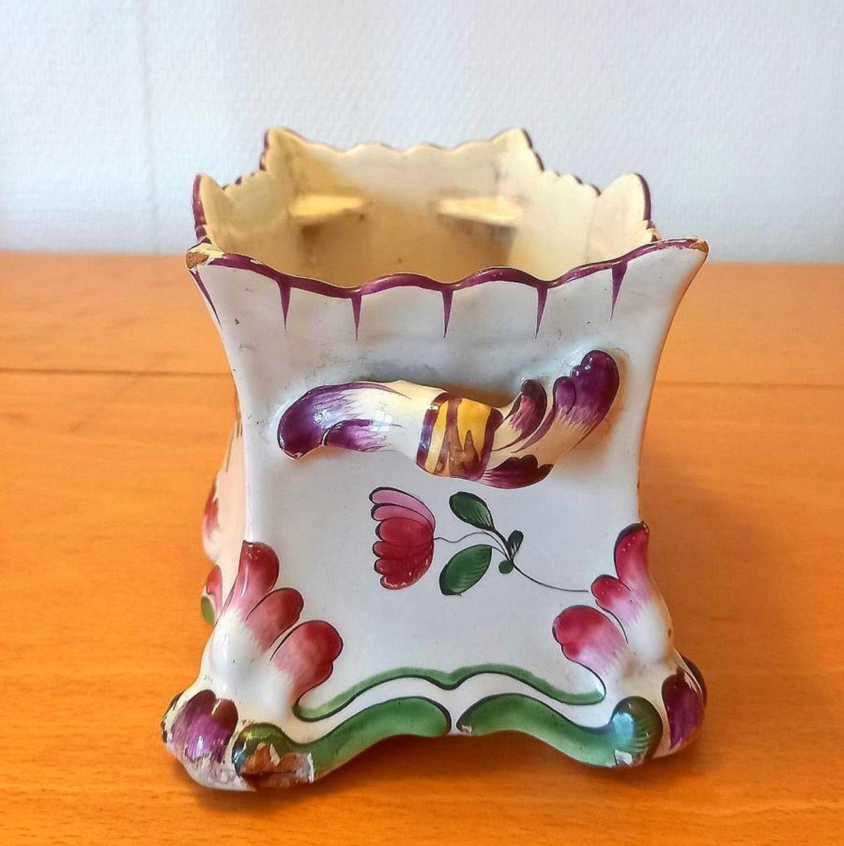 Bouquetiere In Earthenware: Lunéville End Of The Eighteenth Century.-photo-2