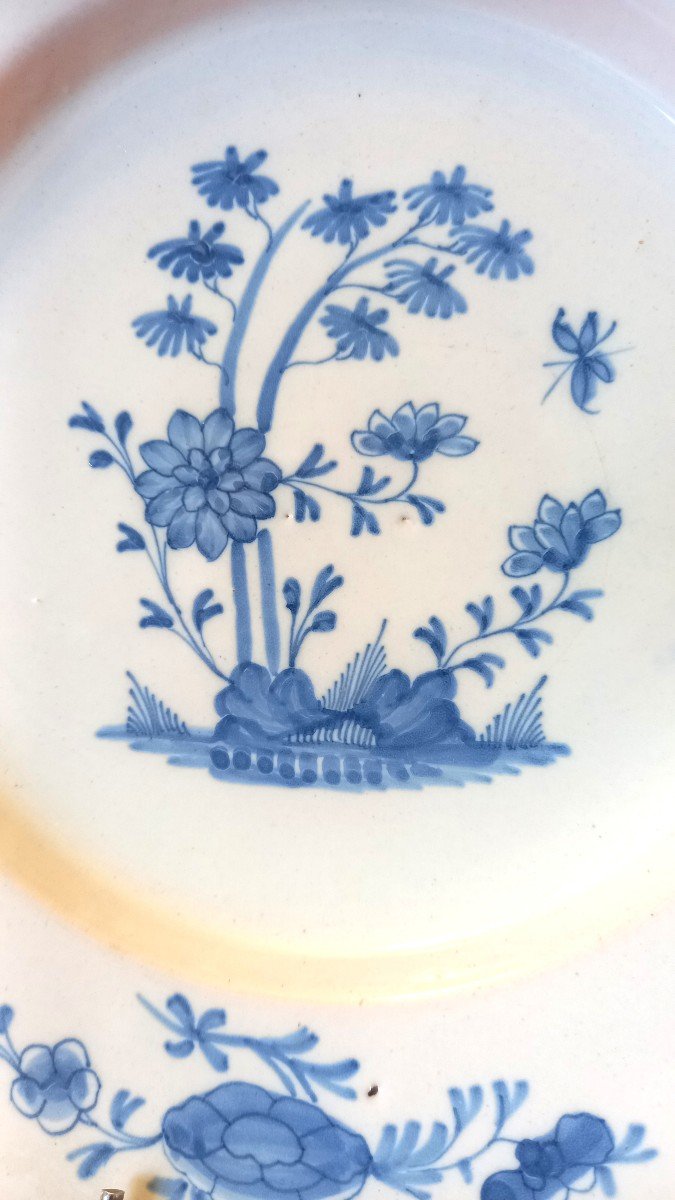 Earthenware Plate: Saint-omer 18th Century.-photo-2