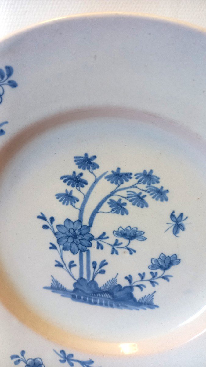 Earthenware Plate: Saint-omer 18th Century.-photo-3