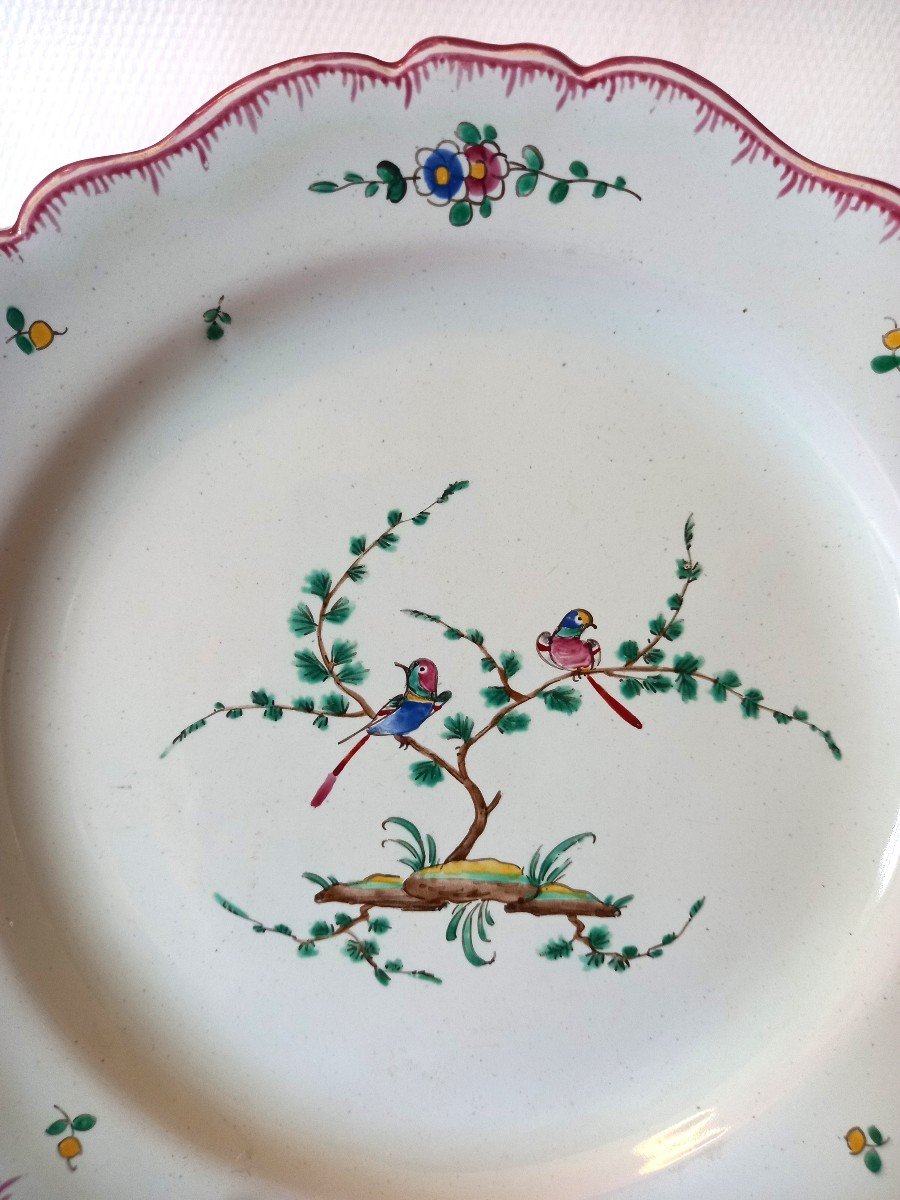 Earthenware Plate: Moustiers 18th Century.-photo-1