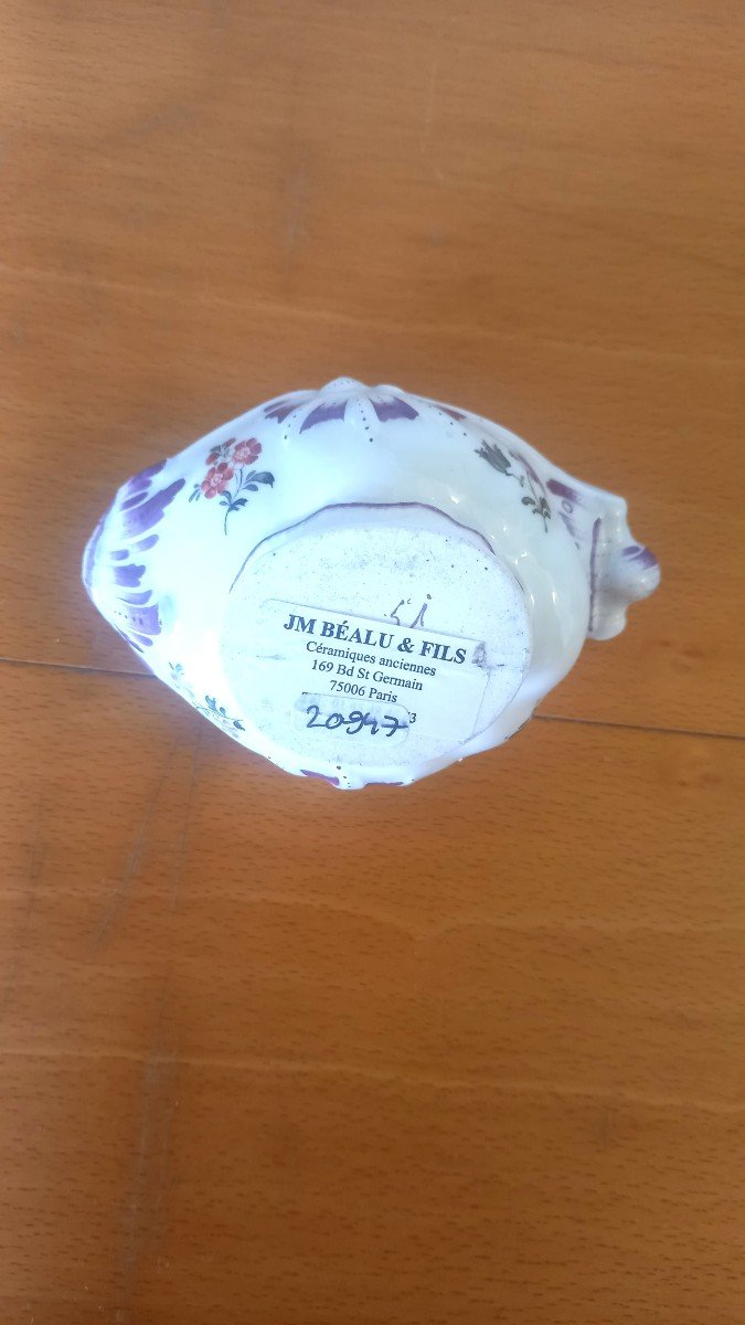 Saucière En Porcelaine: Vienne XVIIIème Siècle.-photo-4