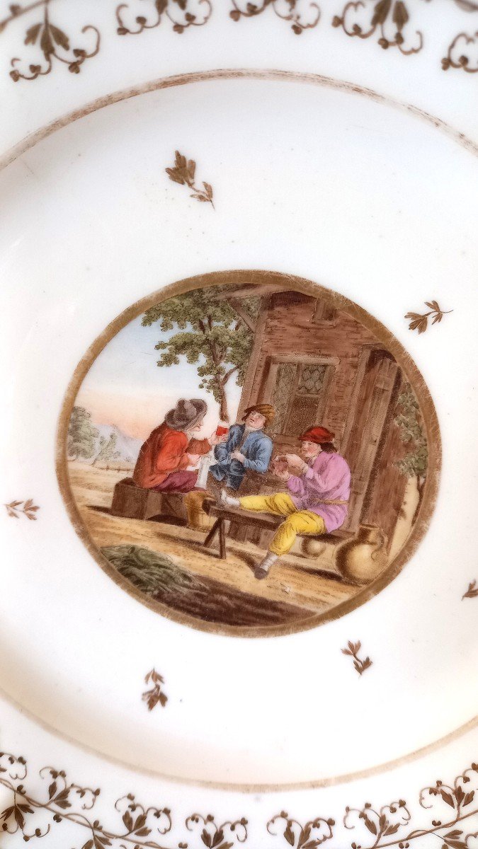 Porcelain Plate; Paris 19th Century.-photo-2
