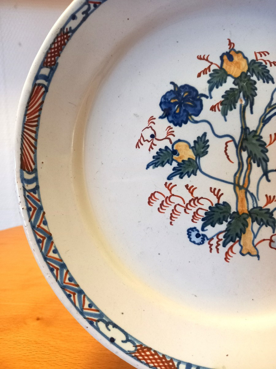 Assiette En Faïence : Moulins XVIIIème Siècle.-photo-4