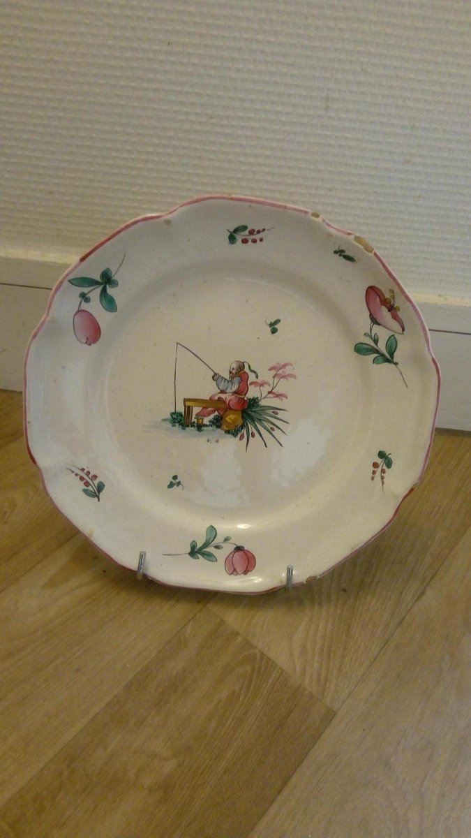 Pair Of Earthenware Plate: Islettes End Eighteenth Early Nineteenth Century.-photo-2