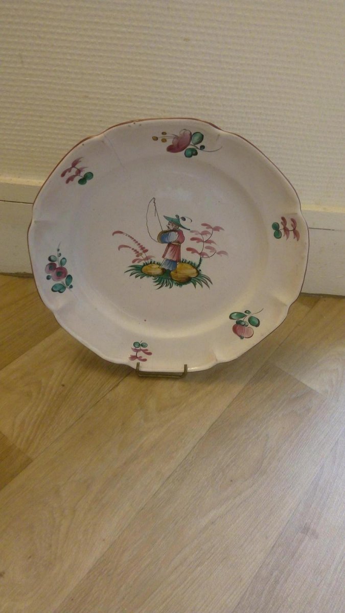 Pair Of Earthenware Plate: Islettes End Eighteenth Early Nineteenth Century.-photo-3