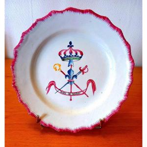 Earthenware Plate: Les Islettes XVIIIth Century.