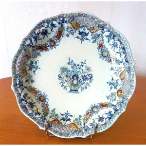 Earthenware Plate: Rouen 18th Century.