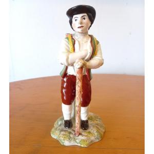 Earthenware Statuette: Niderviller 19th Century.