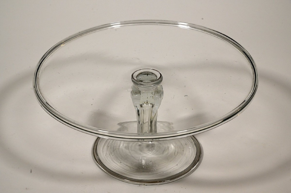 Pair Of 18th Century Glass Trays-photo-4