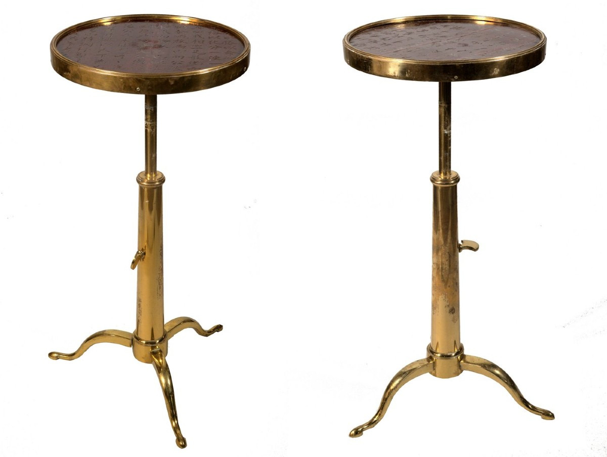 Paire de guéridons de la maison Meilleur