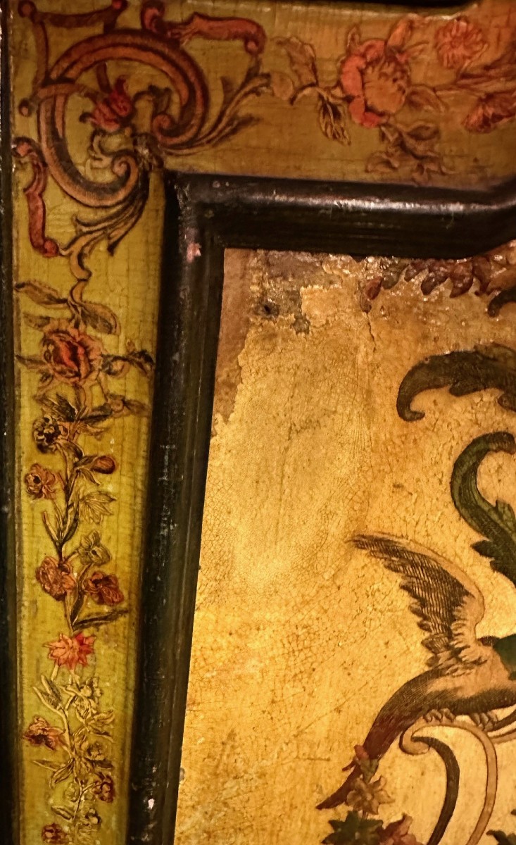Set Of Six 18th Century Arte Povera Panels-photo-6