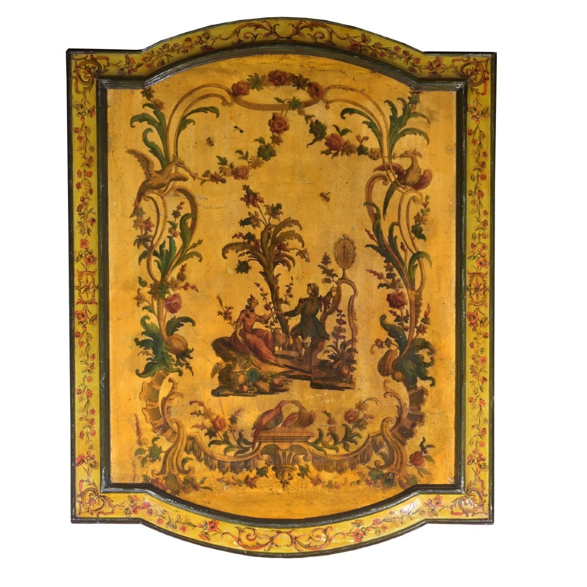 Set Of Six 18th Century Arte Povera Panels-photo-7