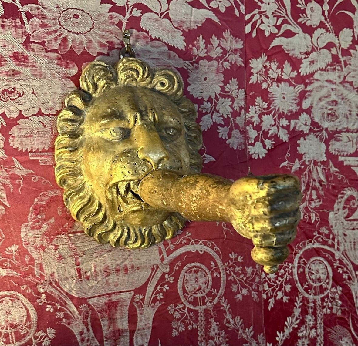 Pair Of Baroque Gilded Wood Light Arms-photo-2