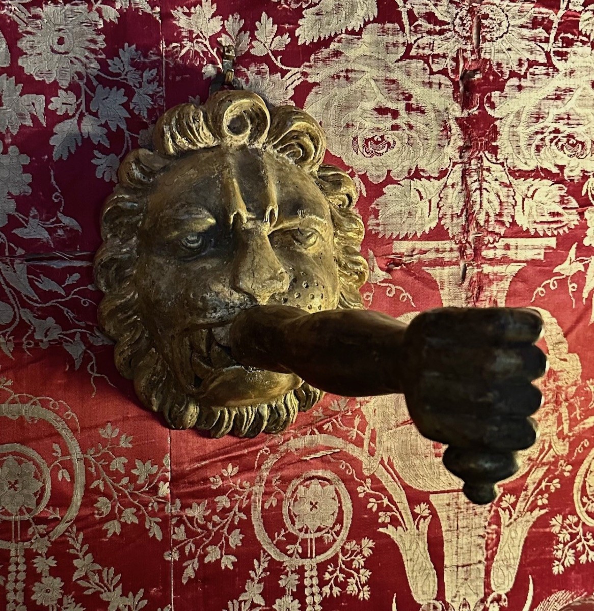 Pair Of Baroque Gilded Wood Light Arms-photo-3