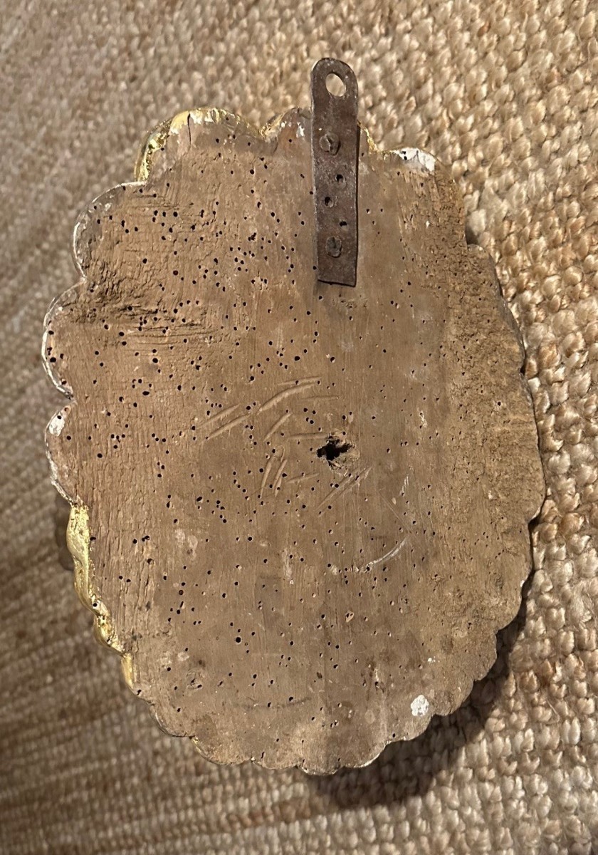 Pair Of Baroque Gilded Wood Light Arms-photo-5