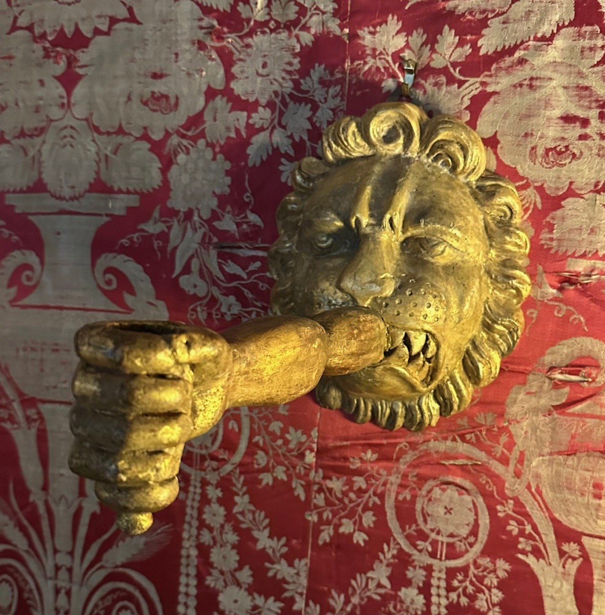 Pair Of Baroque Gilded Wood Light Arms-photo-6