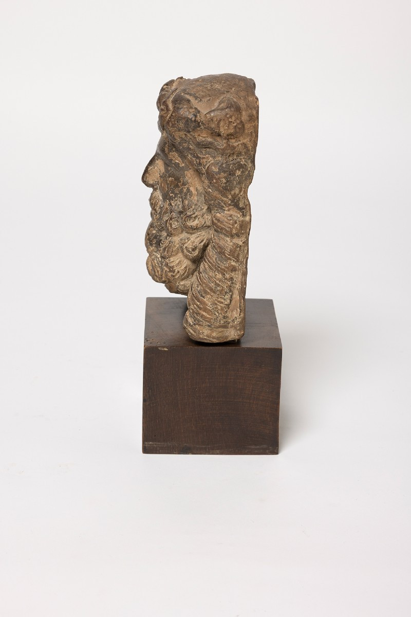 Tête d'homme barbu France 17ème siècle-photo-4