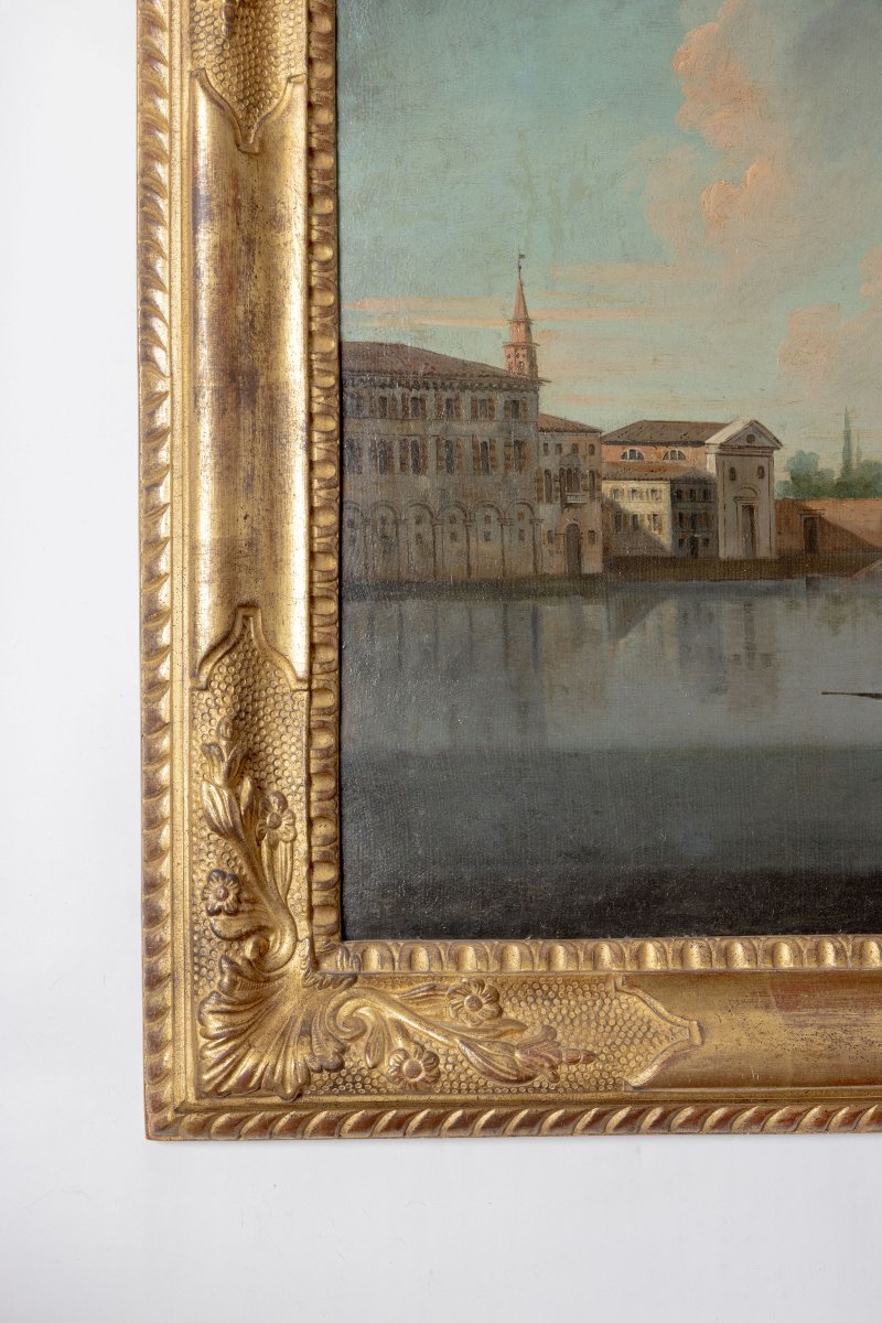 Painting Of A View Of Venice, Mid-18th Century-photo-1