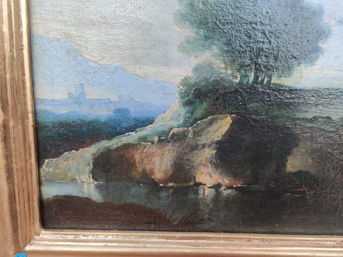 Pair Of Landscapes From The Early 18th Century-photo-2