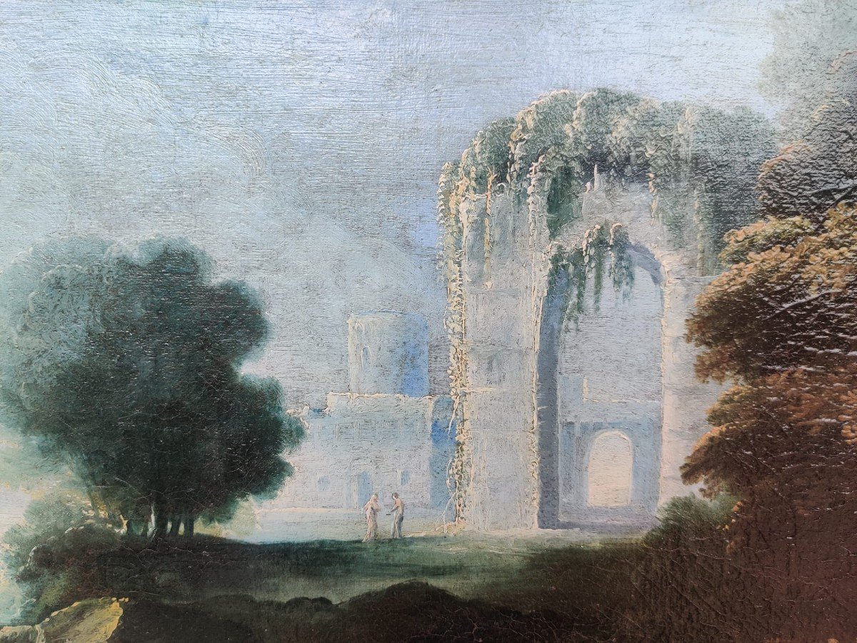 Pair Of Landscapes From The Early 18th Century-photo-3
