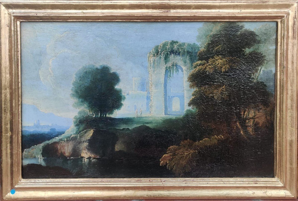 Pair Of Landscapes From The Early 18th Century-photo-4