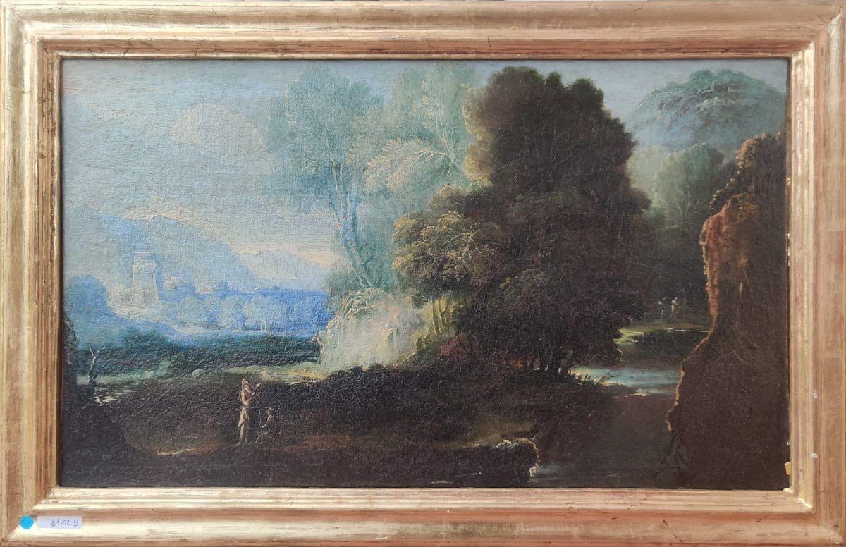 Pair Of Landscapes From The Early 18th Century-photo-5