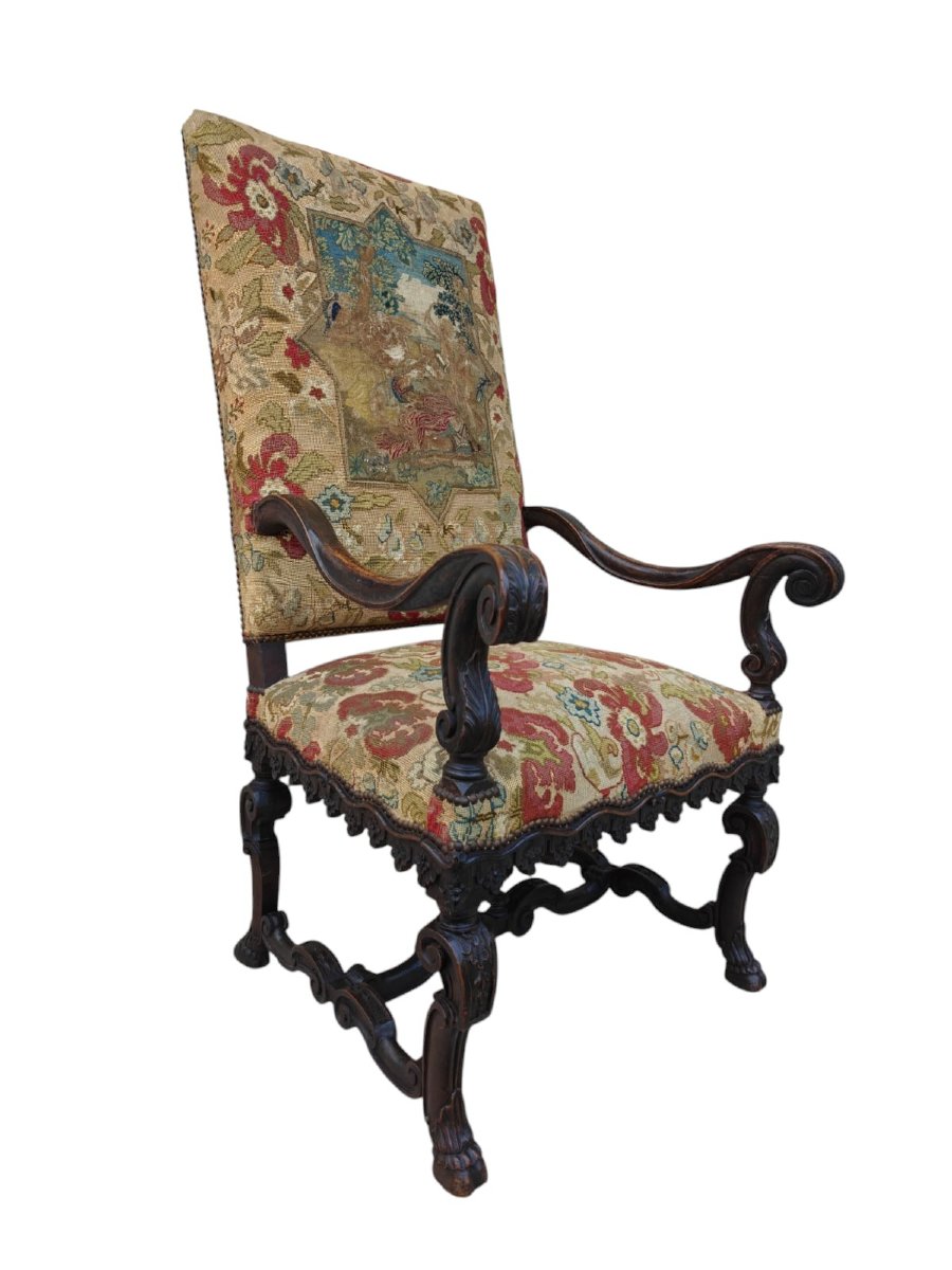 Fauteuil milanais Louis XIV-photo-4