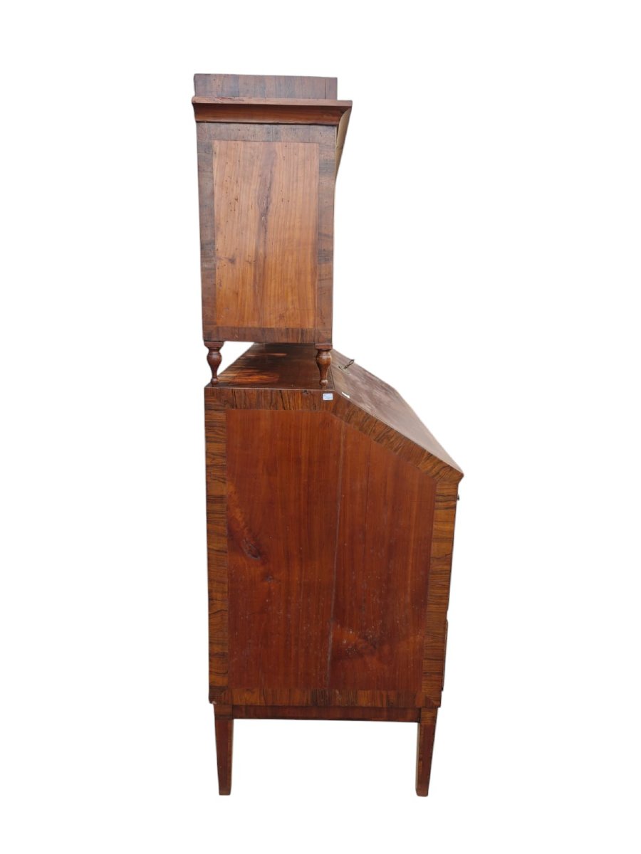Louis XVI Drop-leaf Chest With Bookcase-photo-2