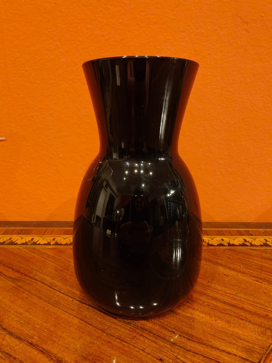 Vase Noir par Carlo Scarpa pour Venini