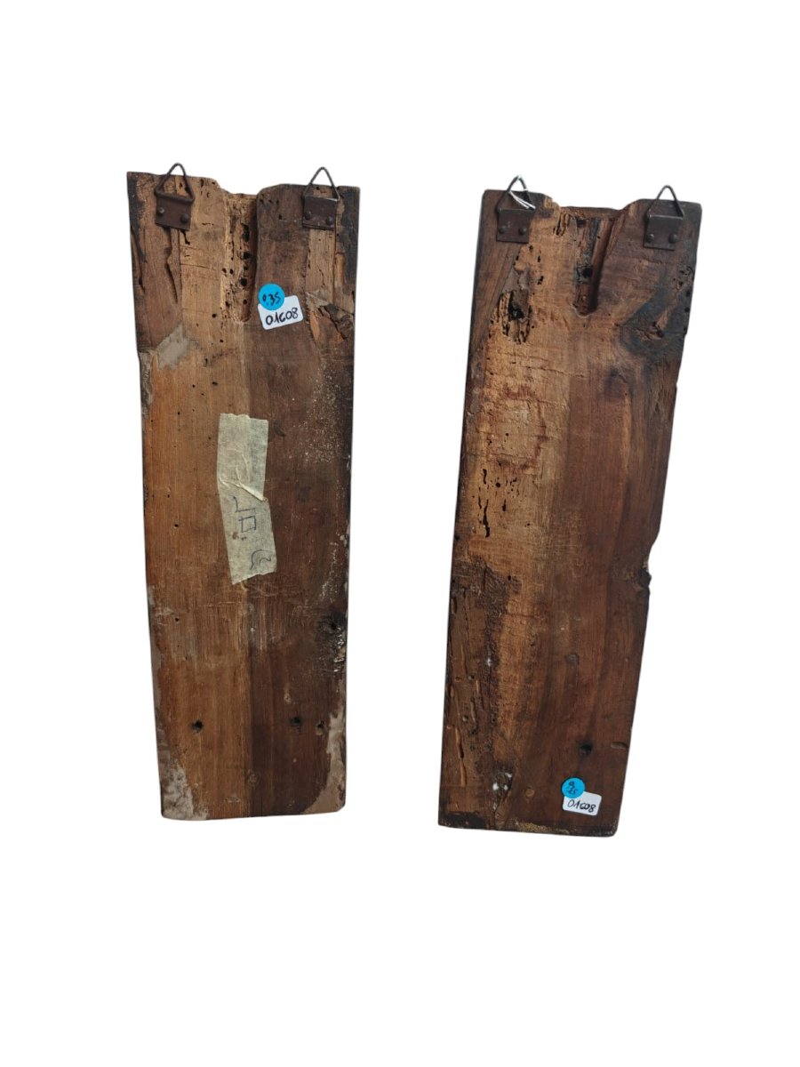 Paire de cariatides du XVIe siècle-photo-1