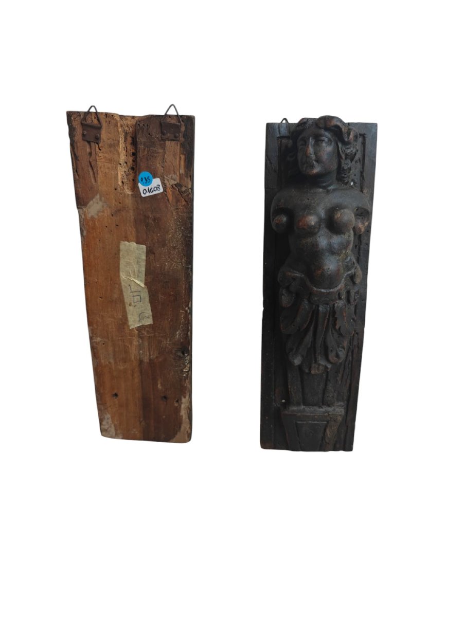 Paire de cariatides du XVIe siècle-photo-3