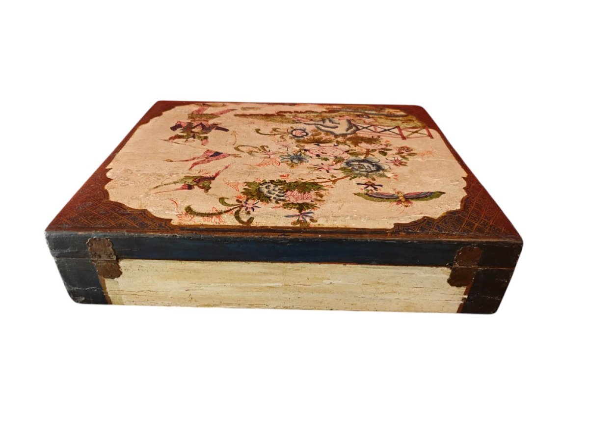 Coffret laqué du XVIIIe siècle-photo-2