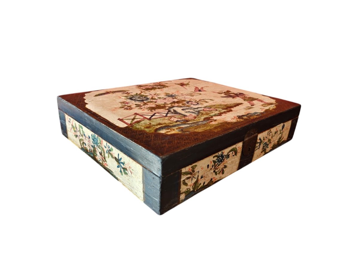 Coffret laqué du XVIIIe siècle-photo-4